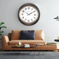 CLXEAST 18 Inch Large Modern Farmhouse Lighted Wall Clock with Smart Sensor,Glow in the Dark Wall Clock for Living Room Decor,Unique Silent Wall Clock,Oil Rubbed Bronze Black